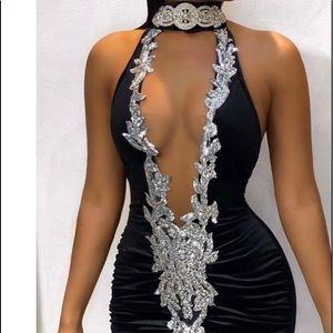 A perfect backless fitting dress.